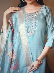 Elegant Light Blue Salwar Kameez