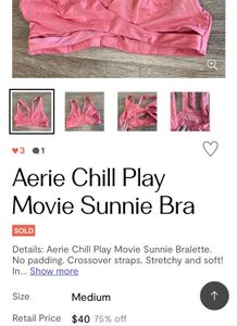 Aerie Chill Play Movie Sunnie Bra