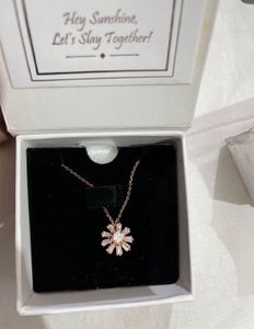 Rose Gold Flower Pendant