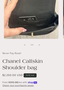 Chanel Calfskin Shoulder bag