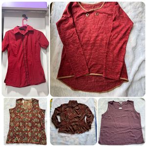 Stylish Women's Tops - Bundle Set of 5