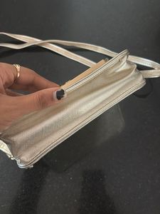 Elegant Silver Crossbody Bag