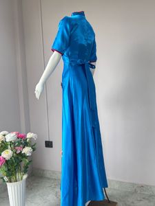 Cheongsam Blue Gown