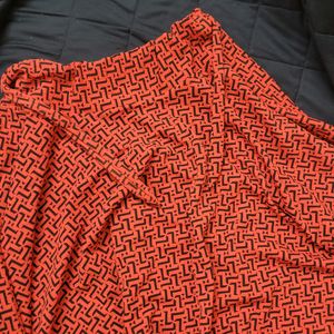 Red Flowy Skirt