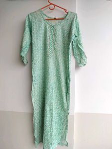 Green Colour Kurta Set