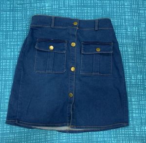 Denim Mini Skirt