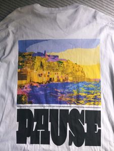 H&amp;M White Graphic Tee