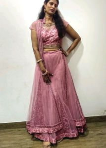 Elegant Pink Lehenga Set