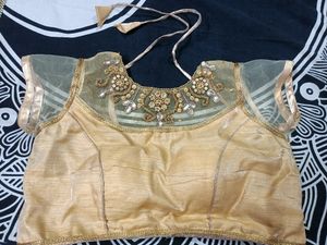 Net Blouse With Stone Work