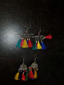 Tassel oxidized Earrings