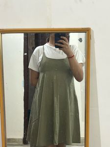 Olive Green Mini Dress