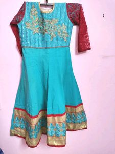 467 Rs Gorgeous Cotton Anarkali Set