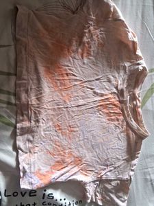 Orange Dye Boxy Top