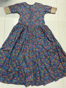 Beautiful Cotton Floral Printed Anarkali