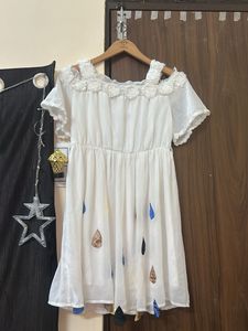 White Casual Mini Dress