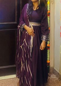Elegant Purple Kurta Set