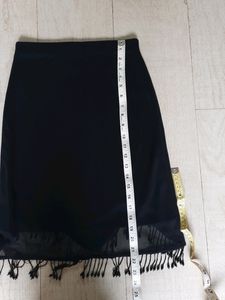 tassel black skirt