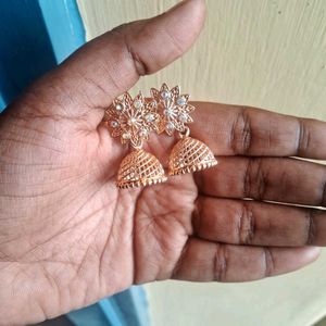 Rose Gold Jhumkas