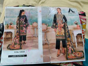 Navy Floral Embroidered Shalwar Kameez
