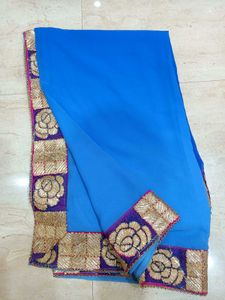 Elegant Blue Saree