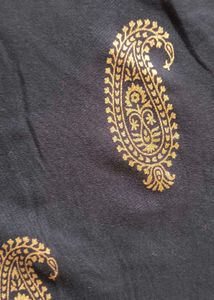 Elegant Black Paisley Kurta