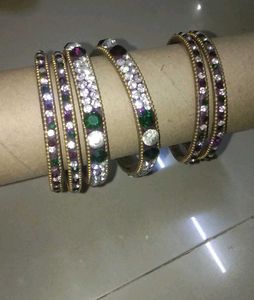 Vintage Inspired Bejeweled Bangles
