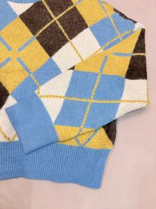 Argyle Knit Sweater