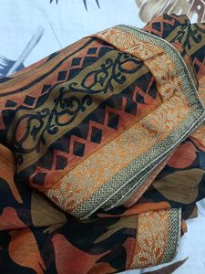 Elegant Printed Saree with blouse