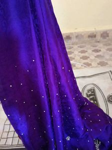 ready to wear Purple Saree