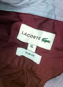 Stylish Lacoste Slim Fit Shirt – Maroon Colour