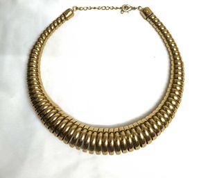 Gold Tone Statement Necklace