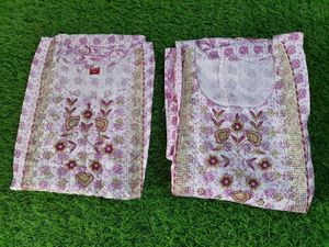 Light Magenta White Anarkali