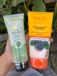Khadi Natural Face Wash And VLCC Combo Of 2