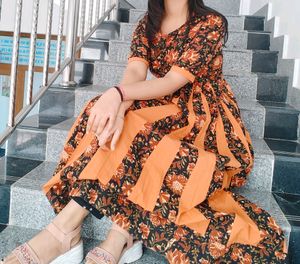 Floral Print Maxi Dress