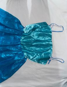 Blue Spaghetti Strap Dress
