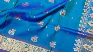 Blue Kanjivaram Silk Saree