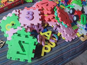 Knowledgeable Mat Puzzle Toys Activity Abcd 123