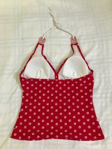 Red Polka Dot Halter Top Bust 34-36