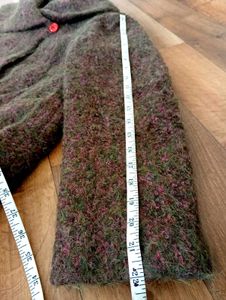 Brown Boucle Wool Coat