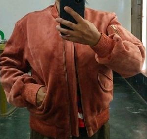 Vintage Velvet Bomber Jacket