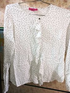 Branded White Top.