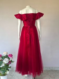 Elegant Red Evening Gown