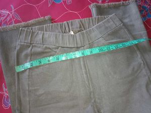 Fringe Hem Flared Pants