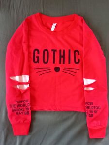 Red cute Korean Sweatshirt