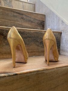 Golden Pencil Heels - ALDO Brand