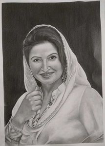 A Woman Sketch (Charcol)