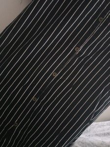 Striped Button-Down Dress