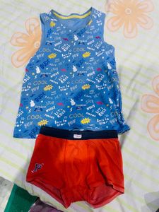 Boys Underpants And T-shirt