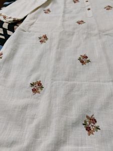White Cotton Kurthi