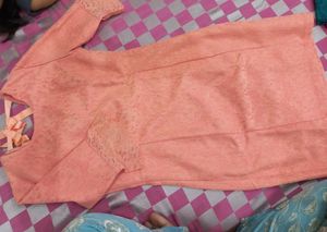 Peach Lace Dress